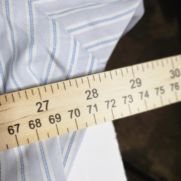Kirkland Signature Men's Striped Shirt Size 18 34-35 - Picture 9 of 11